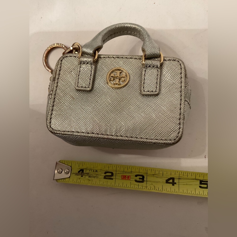 Tory Burch Gold Purse Key Chain Gem